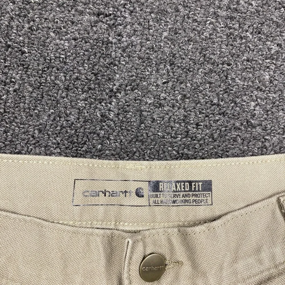 Carhartt Pants Men's Rugged Flex Duck Canvas Carpenter BN3279-M. Size 33x32 - Picture 5 of 8
